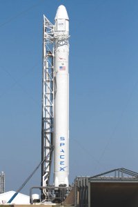 Falcon 9 raket bedoeld voor transport naar Space Lab met oa Andr Kuipers